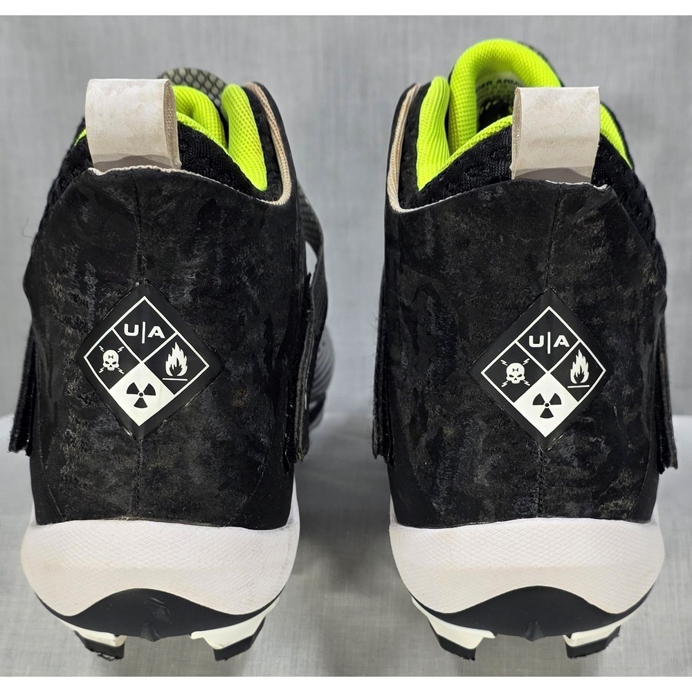 Under Armour Highlight Hammer MC Football Cleats Mens 10 Black Neon 3025085-001 - Picture 6 of 12